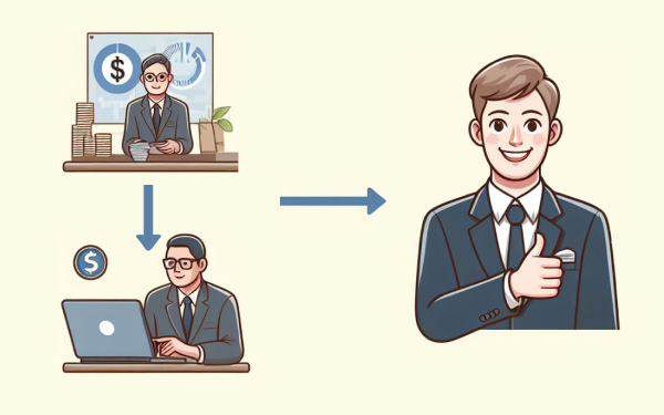 Flowchart of typical financial advisor process